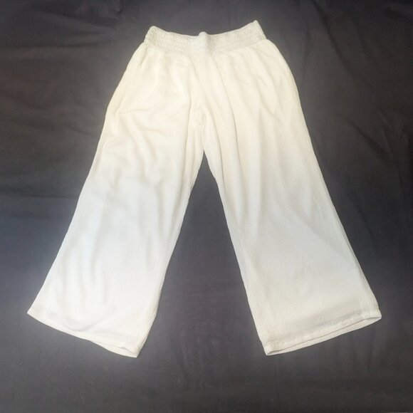 I.N. Studio Petite Medium White Wide Legged Pants - Picture 1 of 13